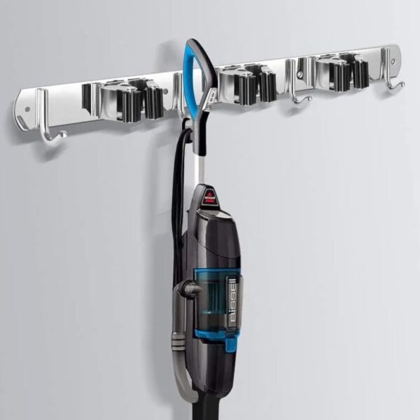 Suporte de Parede Multiuso para Vassoura e Ferramentas,  Organização Doméstica, Casa & Limpeza, Estilo Compacto e Durável - Image 2
