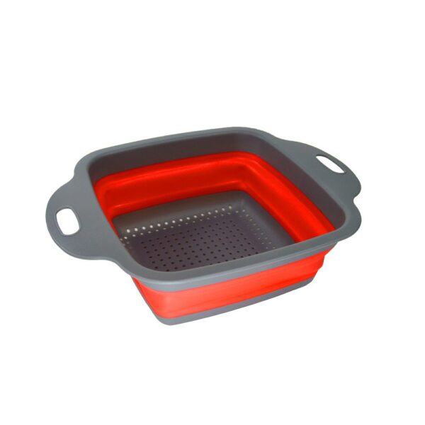 Escorredor de Silicone Multiuso Quadrado Retrátil Pequeno - Image 3