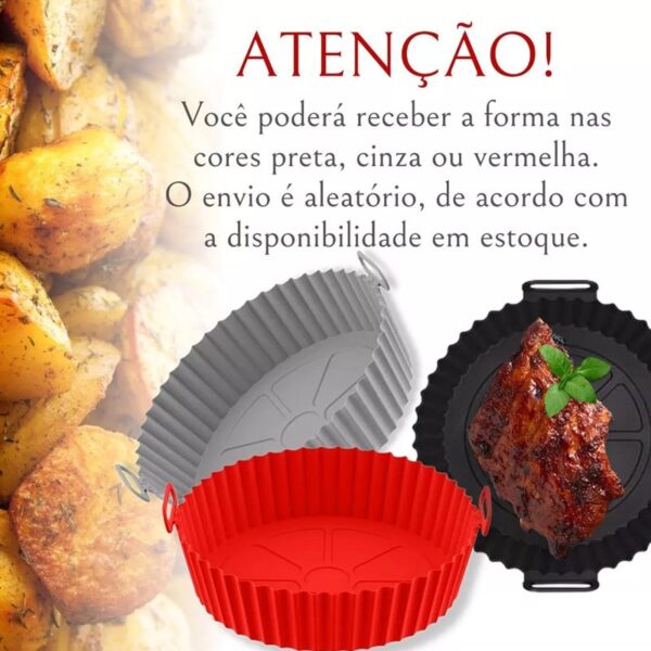 Forma Para Air Fryer De Silicone Antiaderente – Pequena - Image 7