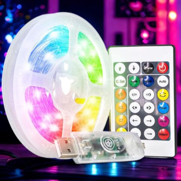 Fita Led RGB Colorida Com Controle Remoto e APP – 8257 – 5 Metros - Image 5