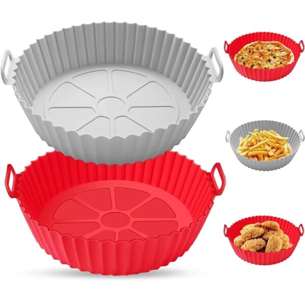 Forma Para Air Fryer De Silicone Antiaderente – Pequena