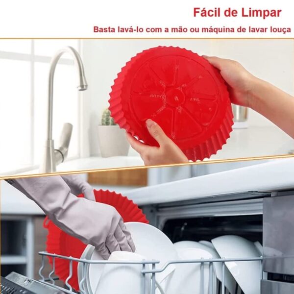 Forma Para Air Fryer De Silicone Antiaderente – Pequena - Image 3