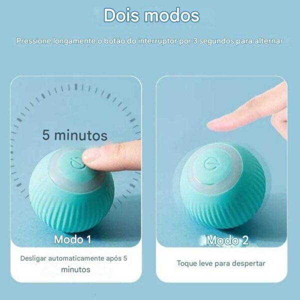 Bola Giratória Inteligente Brinquedo PET Recarregavel USB - Image 8