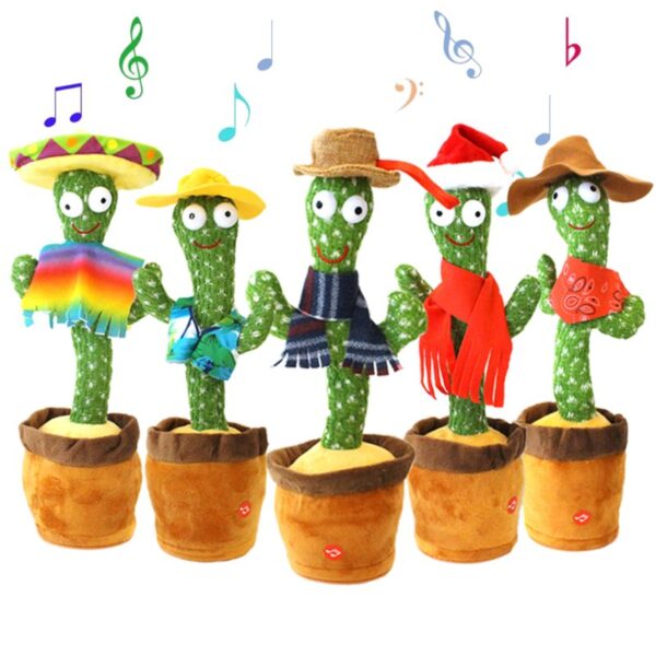 Cacto Dançante e Falante – Brinquedo Repete Grava Pisca Toca Músicas - Image 3