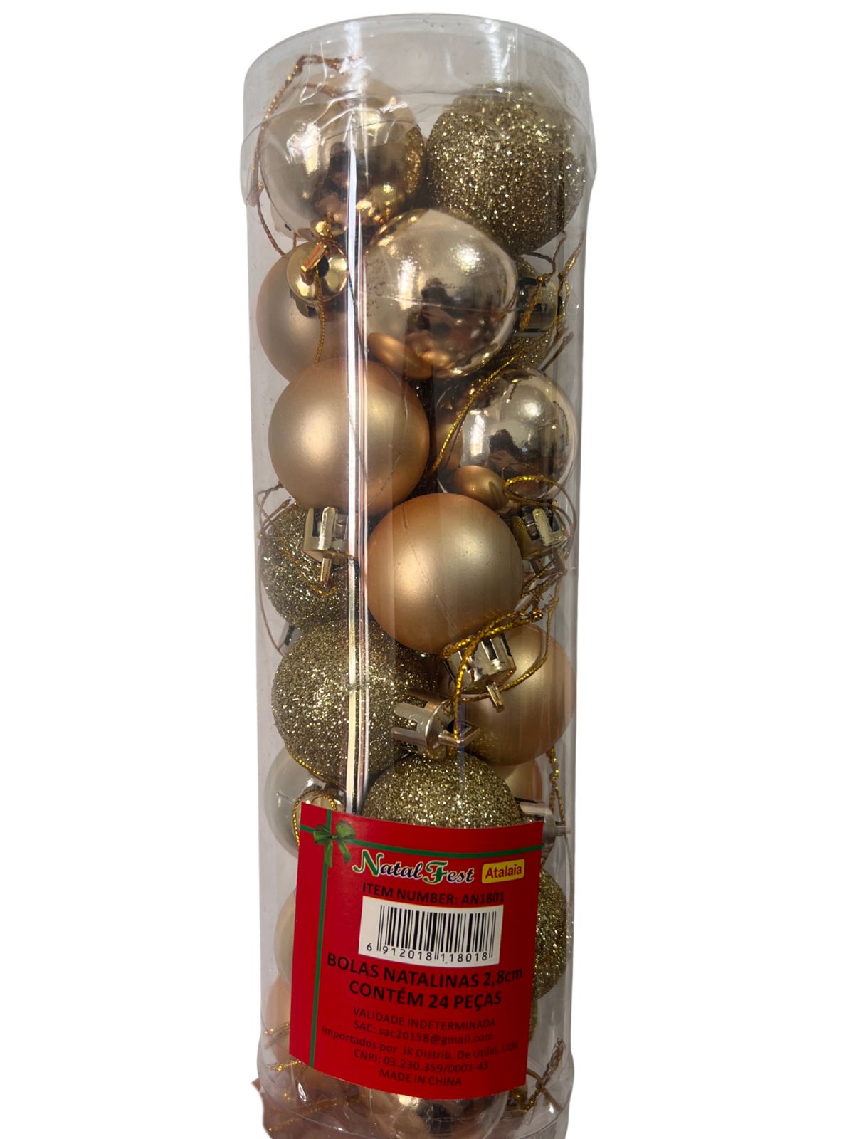 Bolas De Natal 3cm 24 Und Decoração Enfeite - Image 4