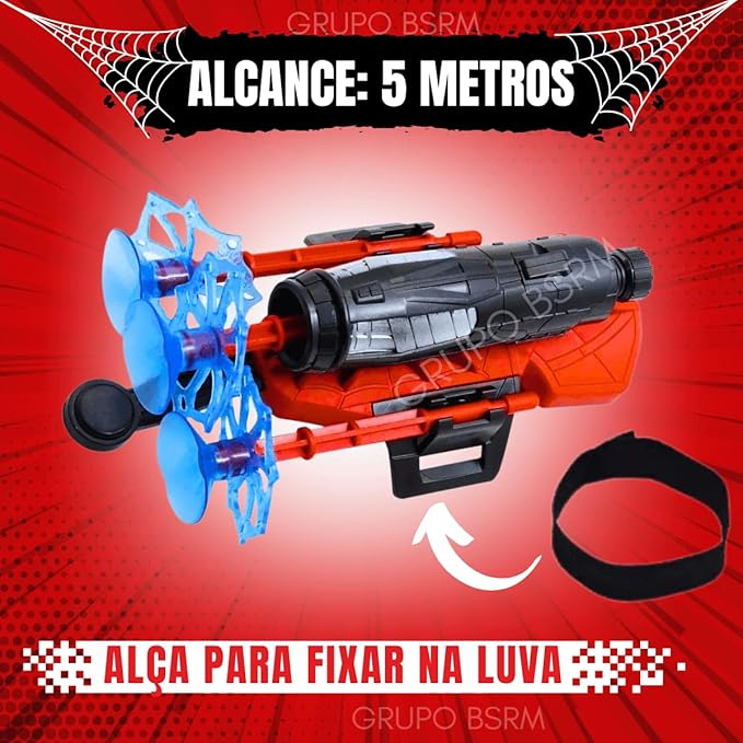 Brinquedo Luva Lança Teia Infantil Fantasia Acessório Divertido Homem Aranha Para Crianças - Image 7