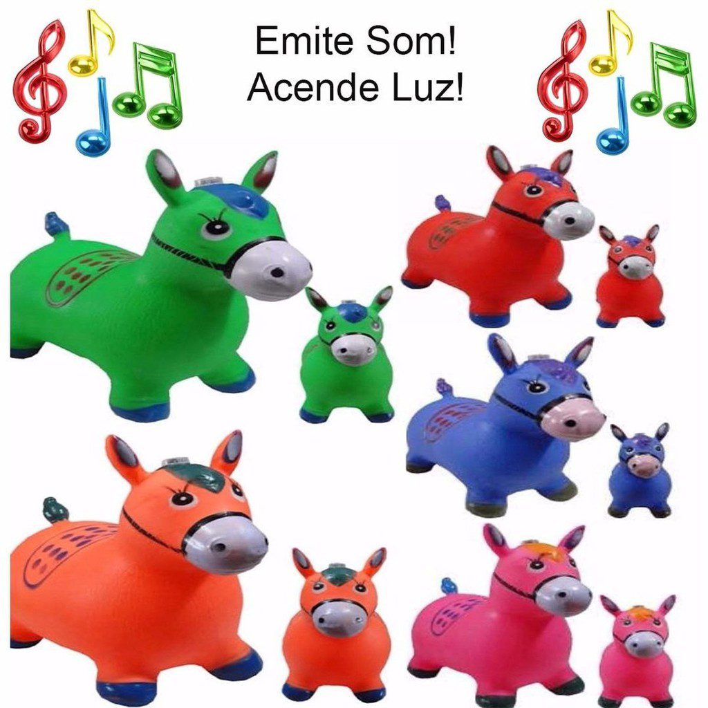 Cavalinho Upa Upa Pula Pula Infantil Com Som e Luzes Brinquedo Interativo Resistente - Image 7