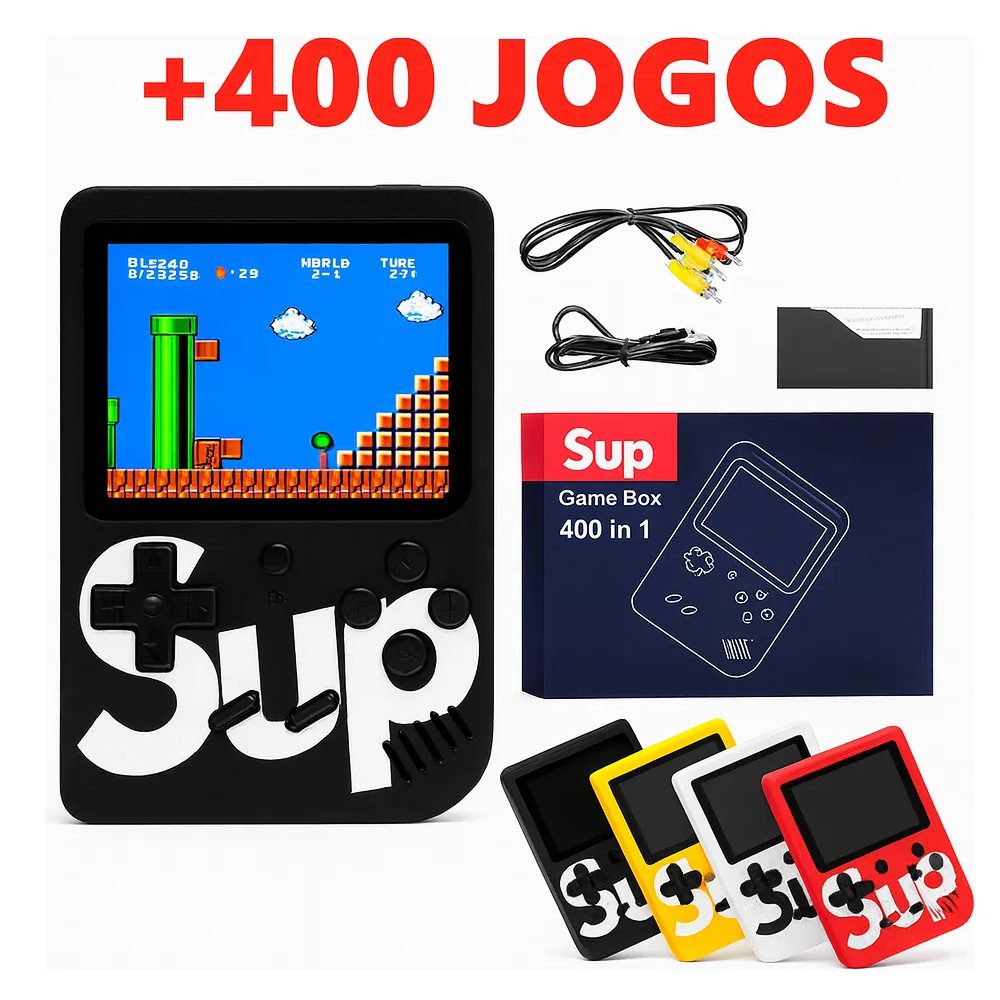 Mini Game Portátil Sup Game Box Plus com 400 Jogos Console Retro Diversão Família Crianças e Adultos - Image 9