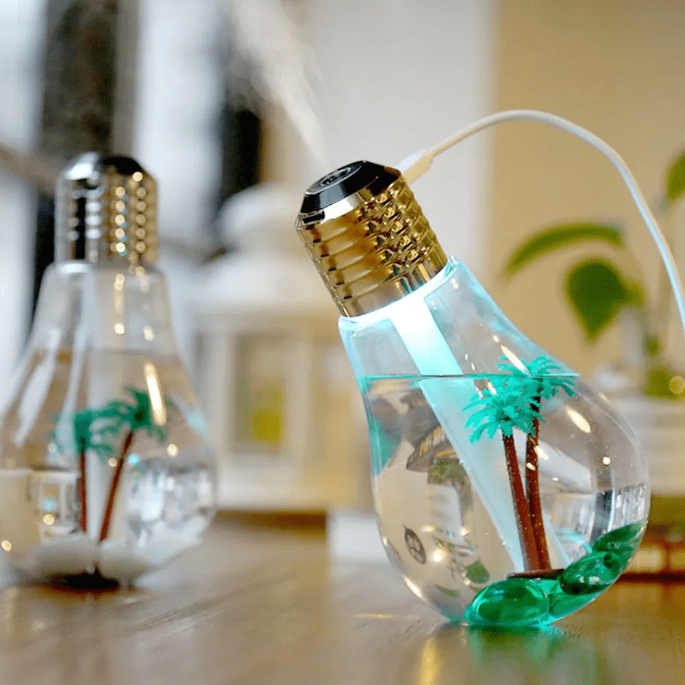 Umidificador e Aromatizador de Ar Luminária em Formato de Lampada - Image 4